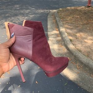 Burgundy bootie